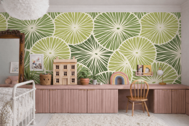 Citrus Fronds Mural