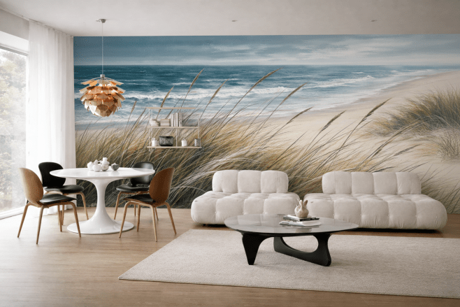 Serene Shoreline Grass