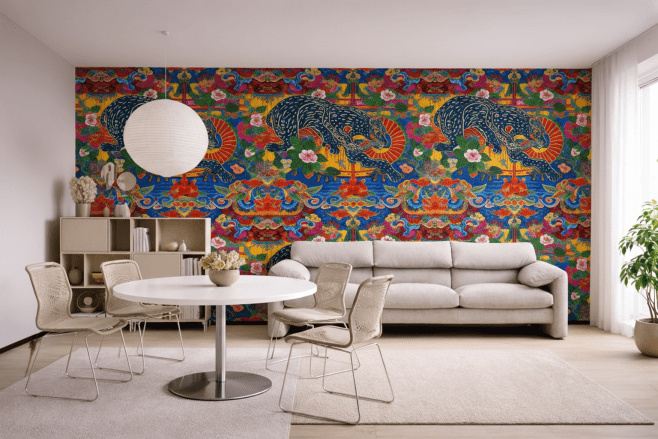 Majestic Feline Tapestry