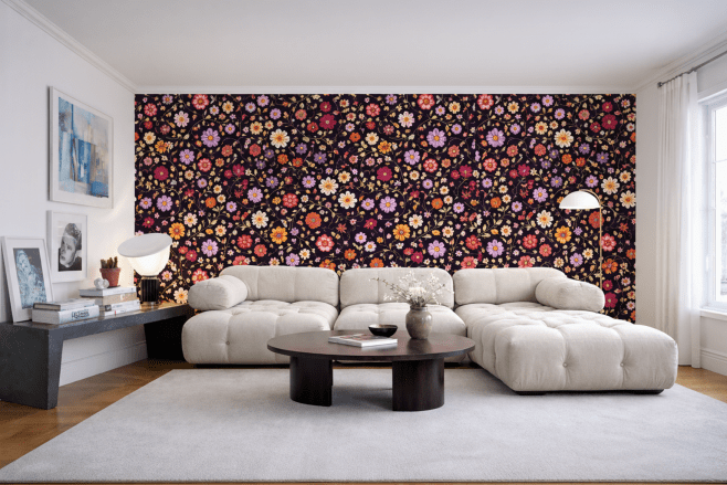 Saffron Blossom Tapestry