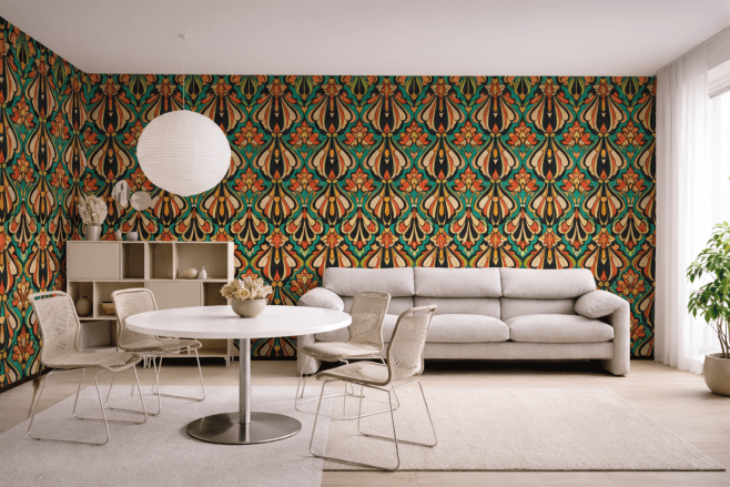 Flame Petal Tapestry