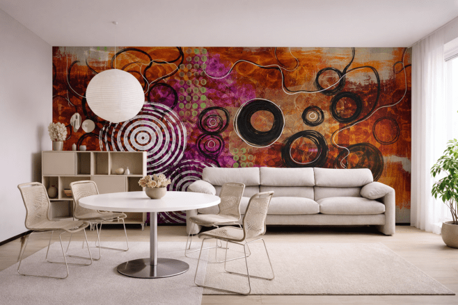 Saffron Spiral Dance