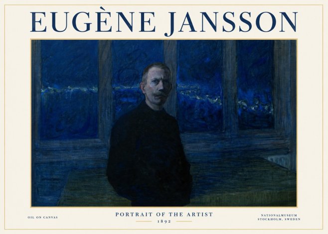 Eugène Jansson Portrait of the Artist I No1 - Poster