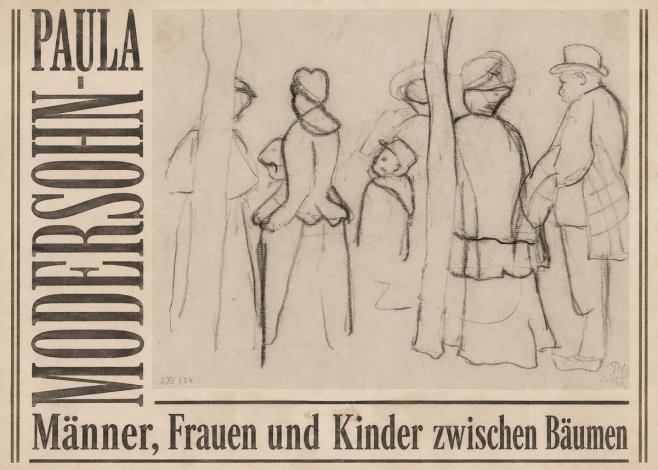 Paula Modersohn-Becker Männer, Frauen Und Kinder Zwischen Bäumen No5 - Poster