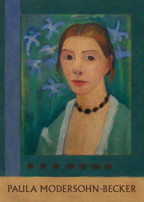Paula Modersohn-Becker Self-portrait with Blue Flowers No6 - Poster