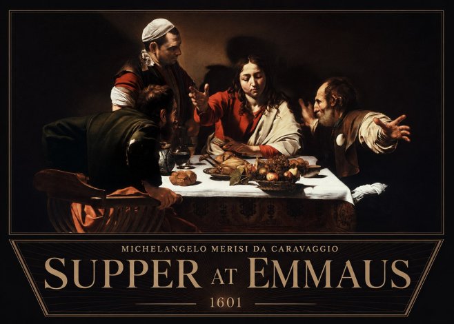 Michelangelo Merisi da Caravaggio Supper at Emmaus No6 - Poster