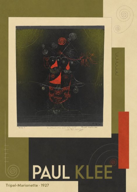 Paul Klee Tripel-marionette No5 - Poster