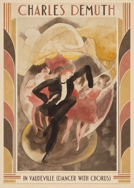 Charles Demuth In Vaudeville (Dancer with Chorus) No1 - Poster