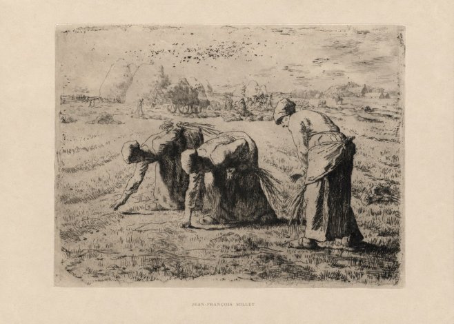 Jean-François Millet The Gleaners No5 - Poster