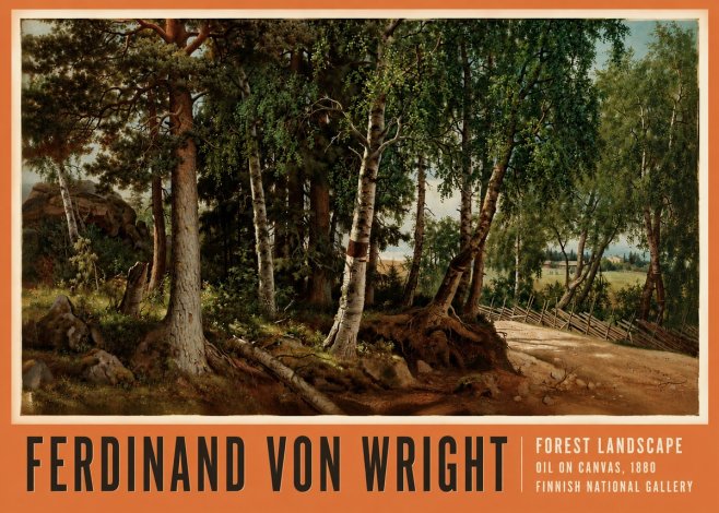 Ferdinand von Wright Forest Landscape No3 - Poster
