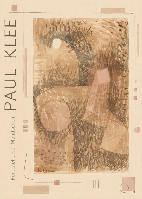 Paul Klee Fundstelle Bei Mondschein No2 - Poster