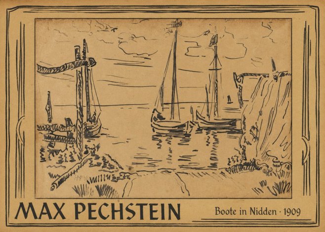 Max Pechstein Boote in Nidden No1 - Poster