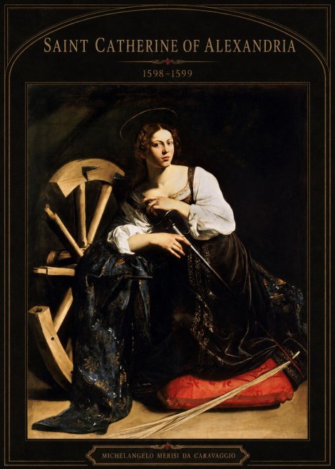 Michelangelo Merisi da Caravaggio Saint Catherine of Alexandria I No3 - Poster