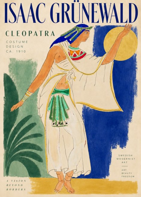 Isaac Grünewald Cleopatra - Costume Design No3 - Poster