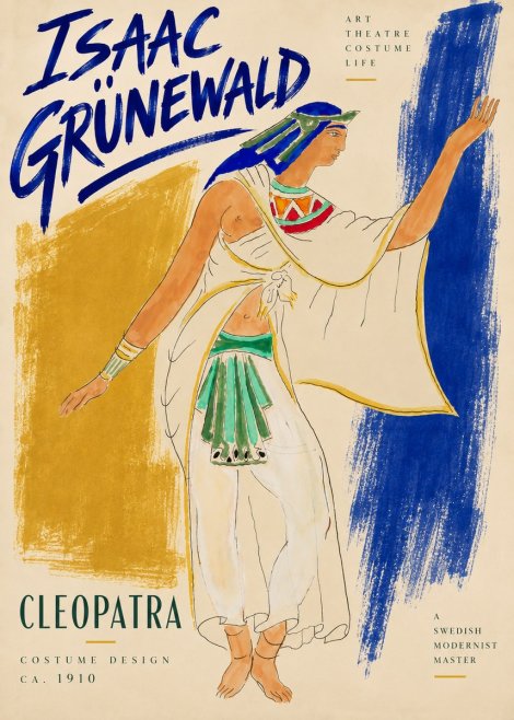 Isaac Grünewald Cleopatra - Costume Design No5 - Poster