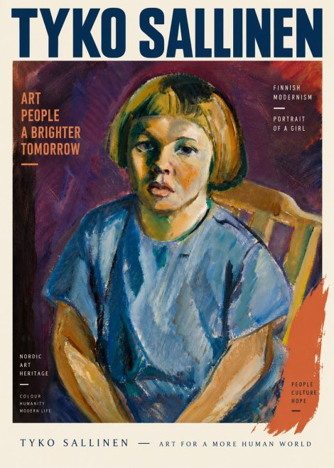 Tyko Sallinen Portrait of a Girl I No5 - Poster
