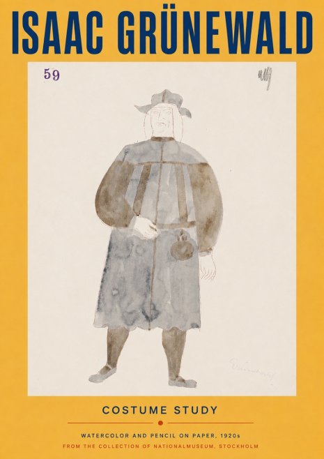 Isaac Grünewald Costume Study I No4 - Poster