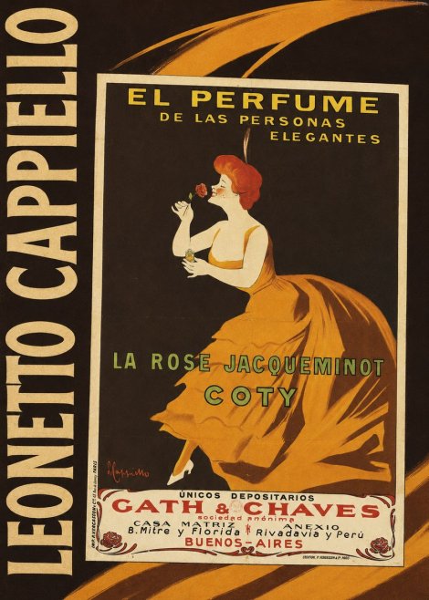 Leonetto Cappiello La Rose Jacqueminot Coty No4 - Poster