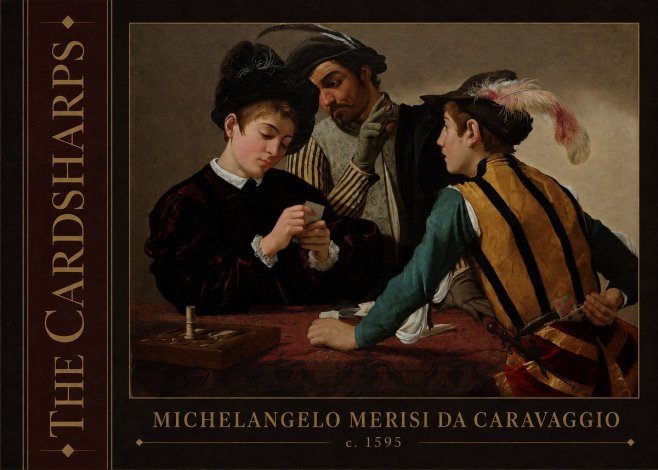 Michelangelo Merisi da Caravaggio The Cardsharps I No2 - Poster
