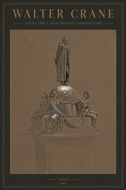 Walter Crane Study for a Monumental Composition No2 - Poster
