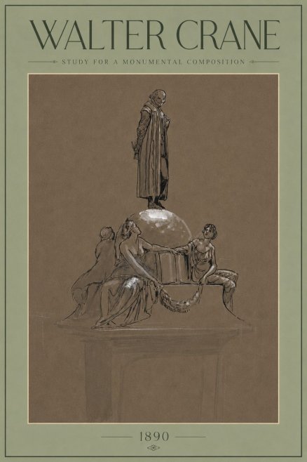 Walter Crane Study for a Monumental Composition No4 - Poster