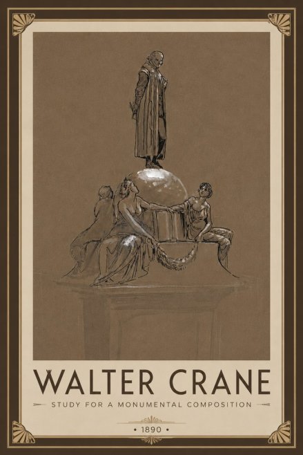 Walter Crane Study for a Monumental Composition No6 - Poster