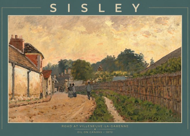 Sisley Road at Villeneuve-la-garenne No2 - Poster