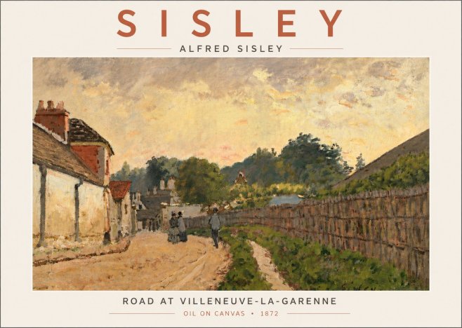 Sisley Road at Villeneuve-la-garenne No4 - Poster