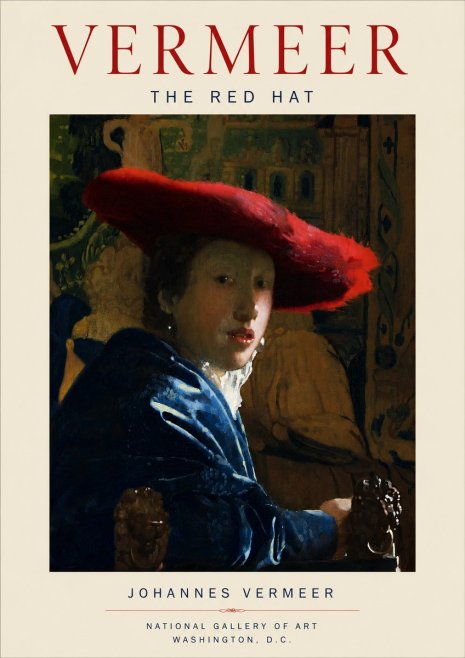 Vermeer The Red Hat No4 - Poster