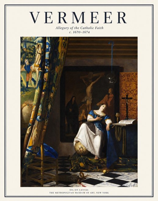 Vermeer Allegory of the Catholic Faith No1 - Poster