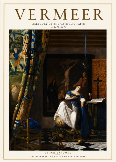 Vermeer Allegory of the Catholic Faith No5 - Poster