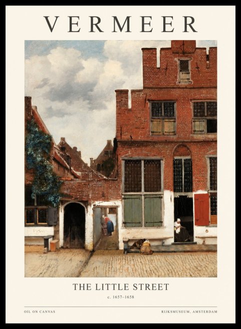 Vermeer The Little Street No1 - Poster