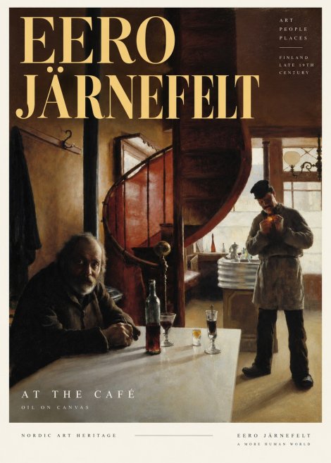 Eero Järnefelt Interior with Two Men No5 - Poster