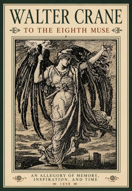 Walter Crane To the Eighth Muse No5 - Poster