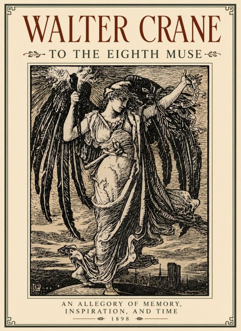 Walter Crane To the Eighth Muse No6 - Poster