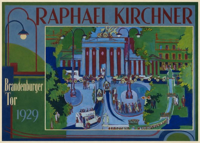 Raphael Kirchner Brandenburger Tor 1929 No1 - Poster