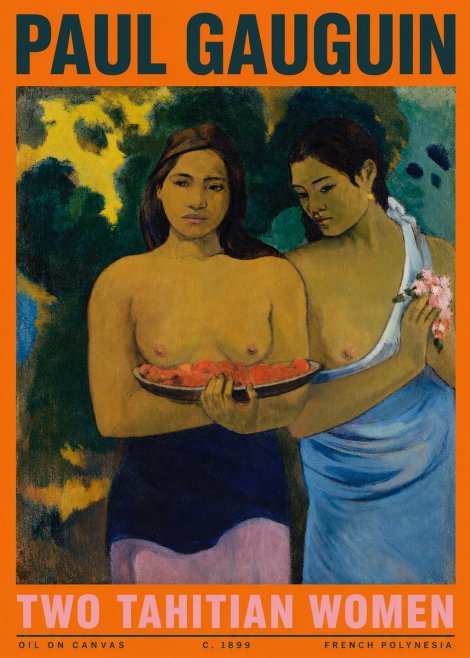 Paul Gauguin Two Tahitian Women I No3 - Poster