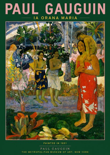 Paul Gauguin Ia Orana Maria No5 - Poster