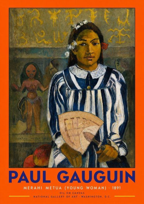 Paul Gauguin Merahi Metua (Young Woman) No2 - Poster