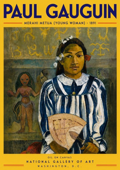 Paul Gauguin Merahi Metua (Young Woman) No5 - Poster