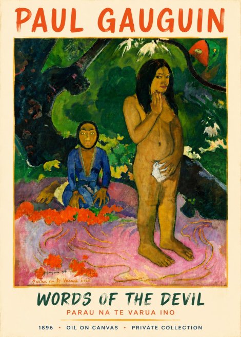 Paul Gauguin Words of the Devil No4 - Poster