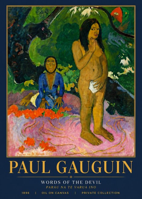 Paul Gauguin Words of the Devil No6 - Poster