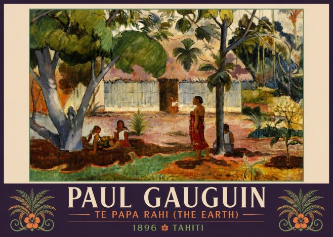 Paul Gauguin Te Papa Rahi (the Earth) No5 - Poster