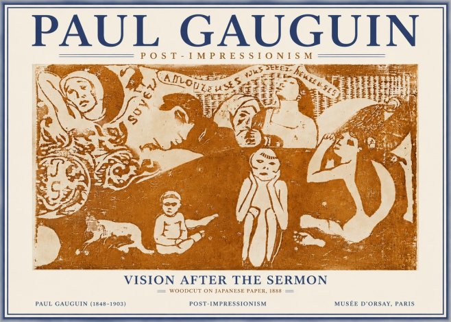 Paul Gauguin Amoureuses (Lovers) No6 - Poster
