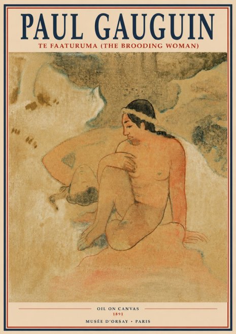 Paul Gauguin Te Faaturuma (the Brooding Woman) No2 - Poster