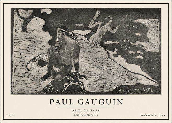 Paul Gauguin Auti Te Pape No1 - Poster