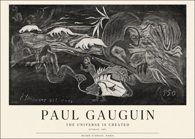 Paul Gauguin The Universe Is Created I No1 - Poster