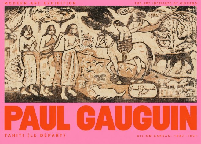Paul Gauguin Tahitian Scene (Ia Orana Maria) No3 - Poster