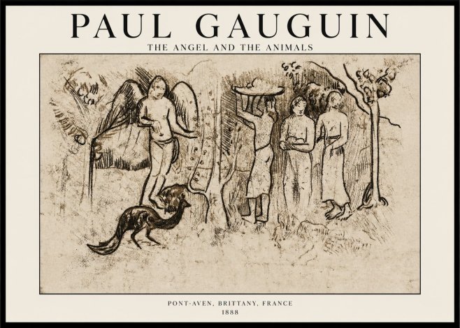 Paul Gauguin The Angel and the Animals No1 - Poster