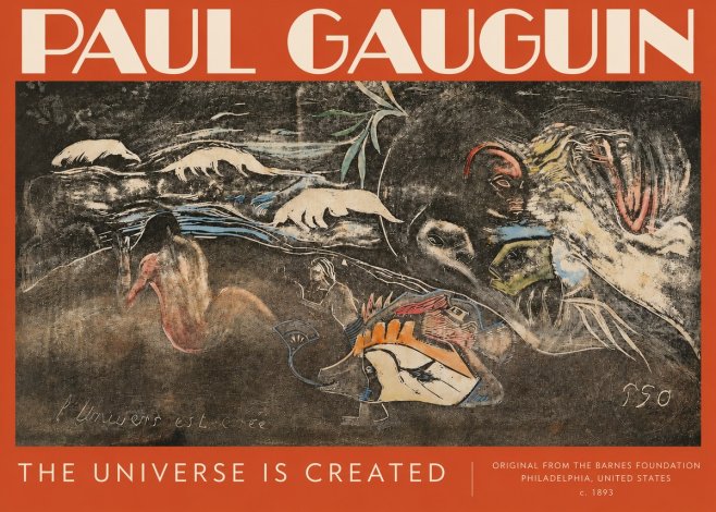 Paul Gauguin The Universe Is Created II No3 - Poster